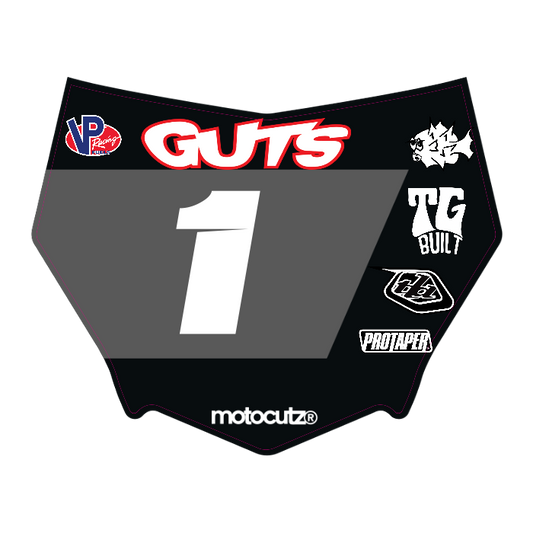 CUSTOM MOTOCUTZ FRONT PLATE DECAL