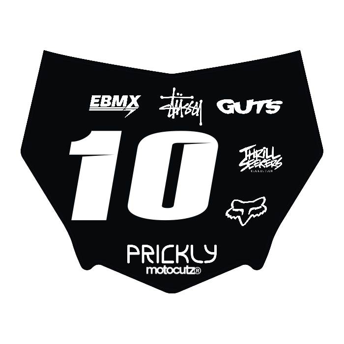 CUSTOM MOTOCUTZ FRONT PLATE DECAL