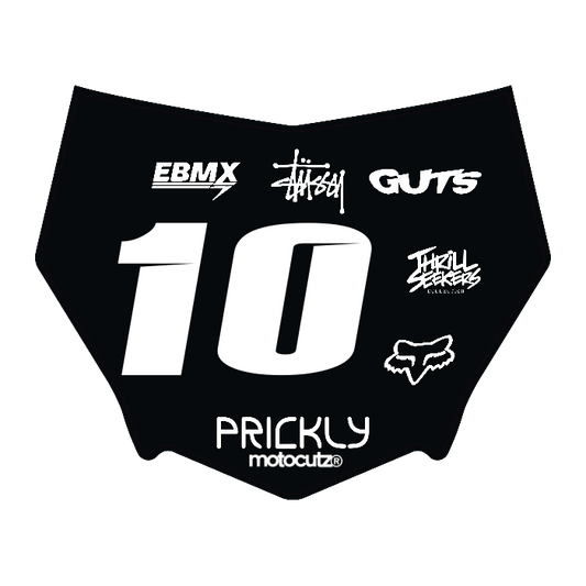 CUSTOM MOTOCUTZ FRONT PLATE DECAL