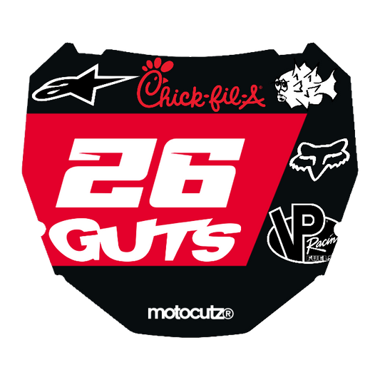CUSTOM ODI NUMBER PLATE DECAL