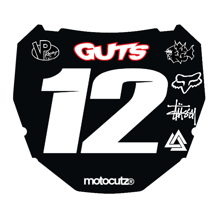 CUSTOM ODI NUMBER PLATE DECAL