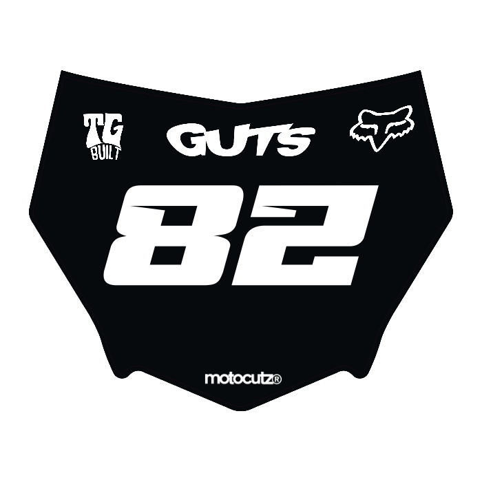 CUSTOM MOTOCUTZ FRONT PLATE DECAL