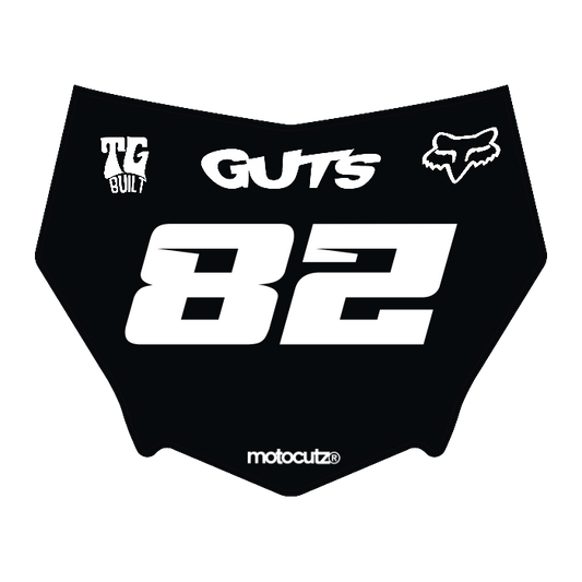 CUSTOM MOTOCUTZ FRONT PLATE DECAL
