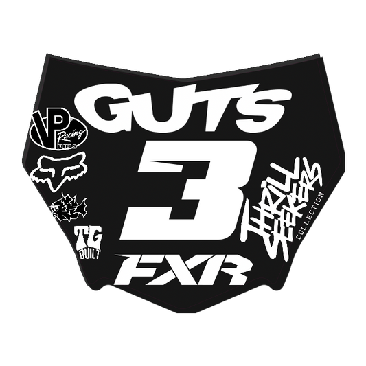 CUSTOM MOTOCUTZ FRONT PLATE DECAL