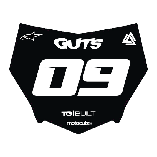CUSTOM MOTOCUTZ FRONT PLATE DECAL