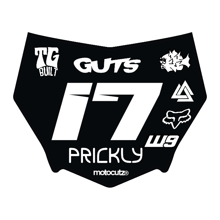 CUSTOM MOTOCUTZ FRONT PLATE DECAL