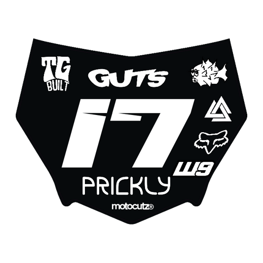 CUSTOM MOTOCUTZ FRONT PLATE DECAL