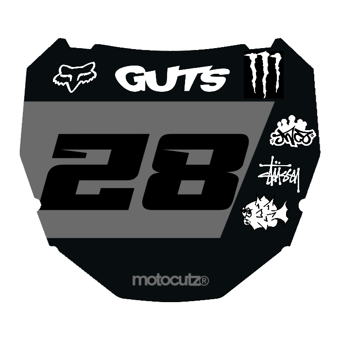 CUSTOM ODI NUMBER PLATE DECAL