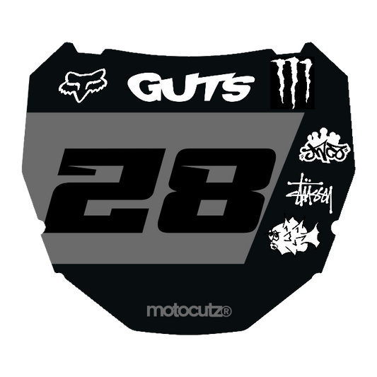 CUSTOM ODI NUMBER PLATE DECAL