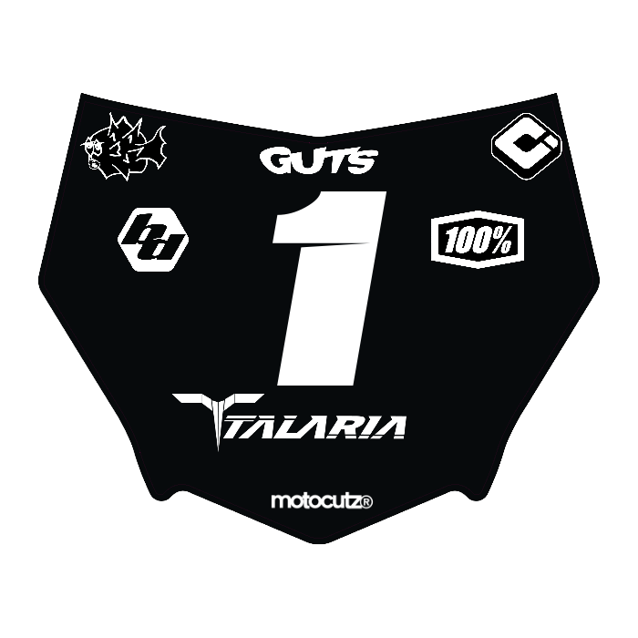 CUSTOM MOTOCUTZ FRONT PLATE DECAL
