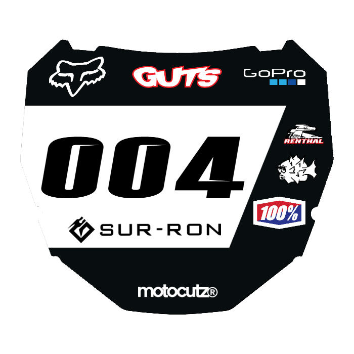 CUSTOM ODI NUMBER PLATE DECAL
