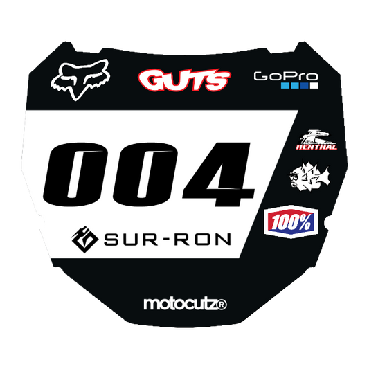 CUSTOM ODI NUMBER PLATE DECAL