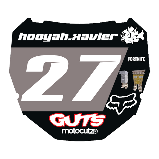 CUSTOM ODI NUMBER PLATE DECAL