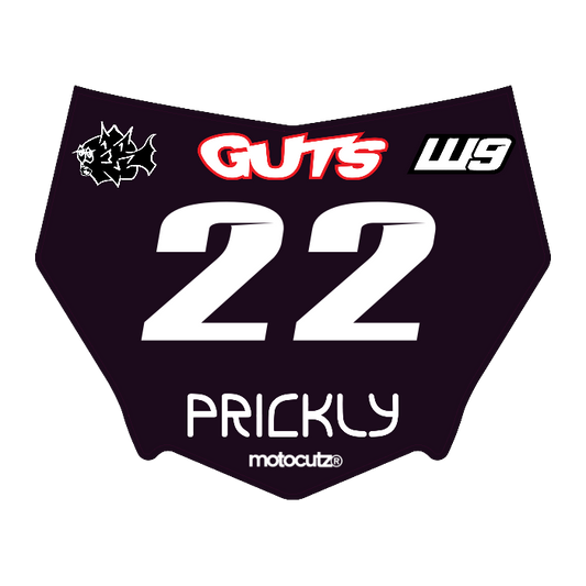 CUSTOM MOTOCUTZ FRONT PLATE DECAL