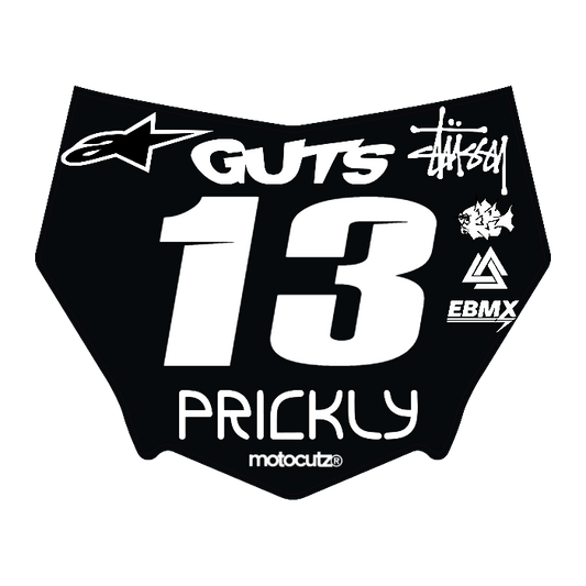 CUSTOM MOTOCUTZ FRONT PLATE DECAL