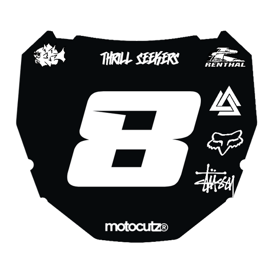 CUSTOM ODI NUMBER PLATE DECAL