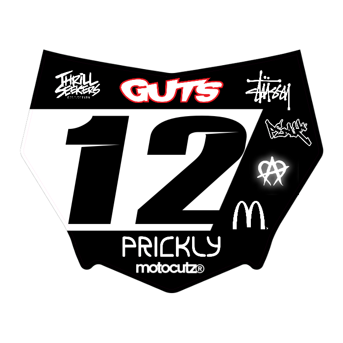 CUSTOM MOTOCUTZ FRONT PLATE DECAL