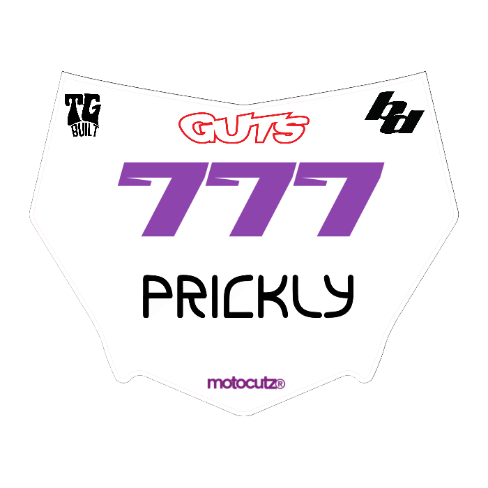 CUSTOM MOTOCUTZ FRONT PLATE DECAL