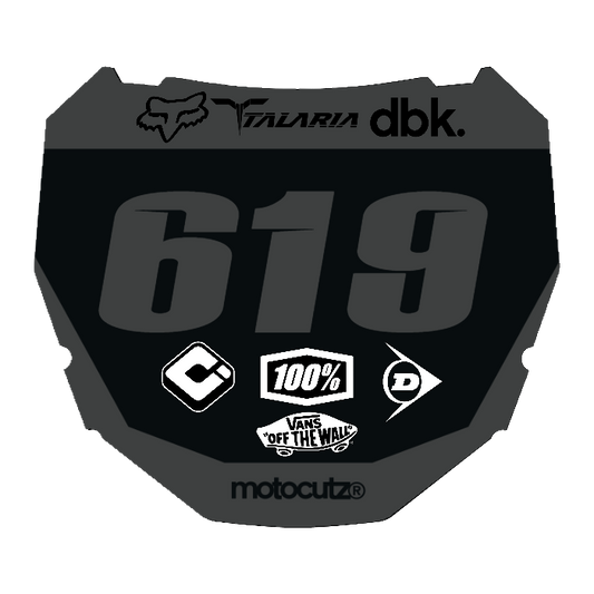 CUSTOM ODI NUMBER PLATE DECAL