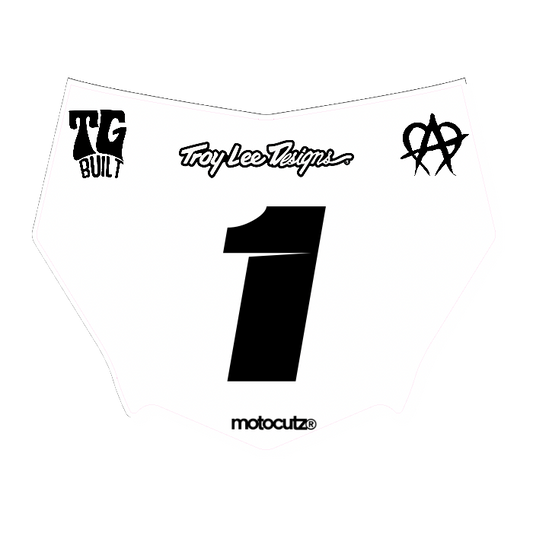 CUSTOM MOTOCUTZ FRONT PLATE DECAL