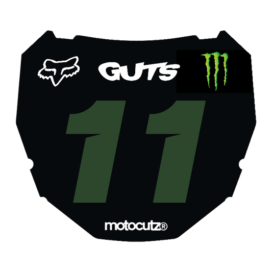 CUSTOM ODI NUMBER PLATE DECAL