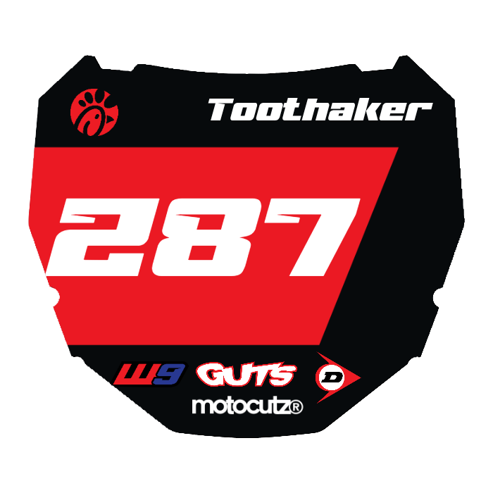 CUSTOM ODI NUMBER PLATE DECAL