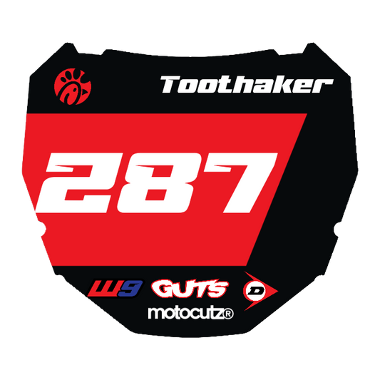 CUSTOM ODI NUMBER PLATE DECAL