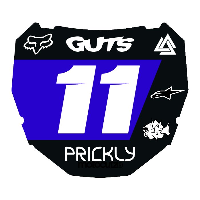 CUSTOM ODI NUMBER PLATE DECAL