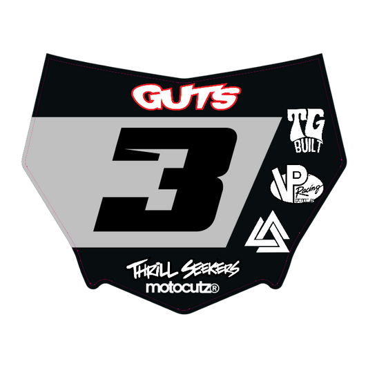 CUSTOM MOTOCUTZ FRONT PLATE DECAL