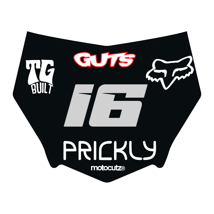 CUSTOM MOTOCUTZ FRONT PLATE DECAL