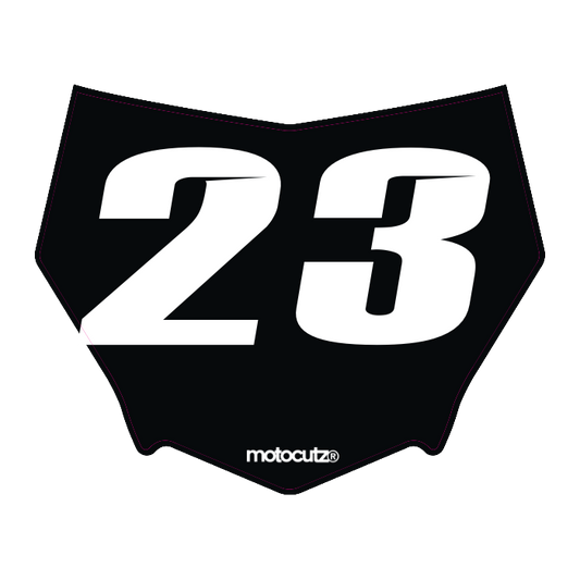 CUSTOM MOTOCUTZ FRONT PLATE DECAL