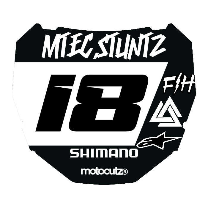 CUSTOM ODI NUMBER PLATE DECAL
