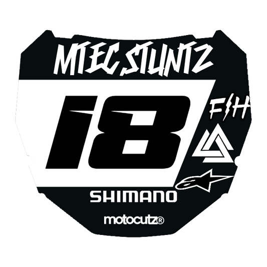 CUSTOM ODI NUMBER PLATE DECAL