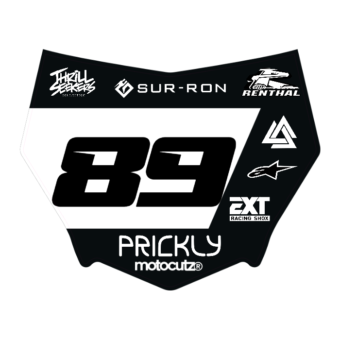 CUSTOM MOTOCUTZ FRONT PLATE DECAL