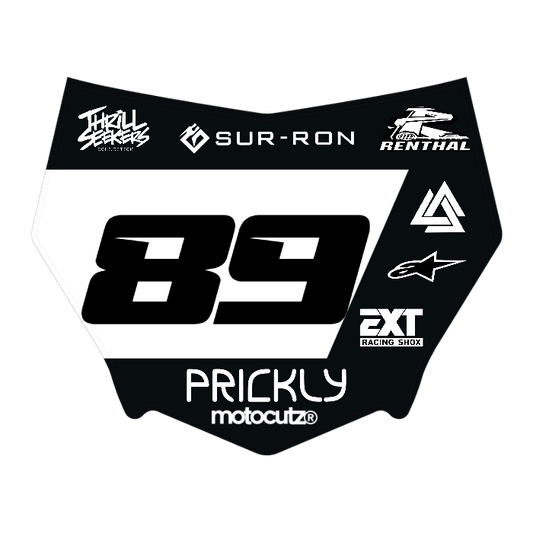 CUSTOM MOTOCUTZ FRONT PLATE DECAL