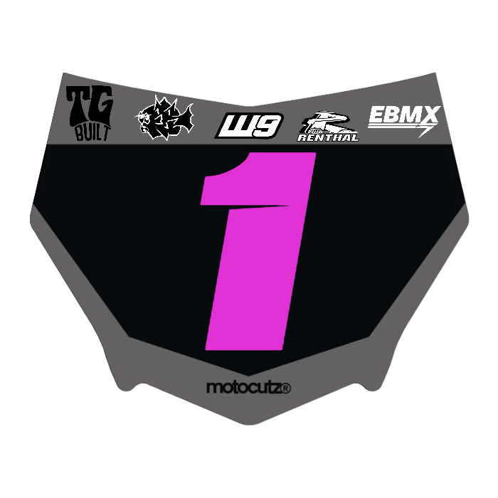 CUSTOM MOTOCUTZ FRONT PLATE DECAL