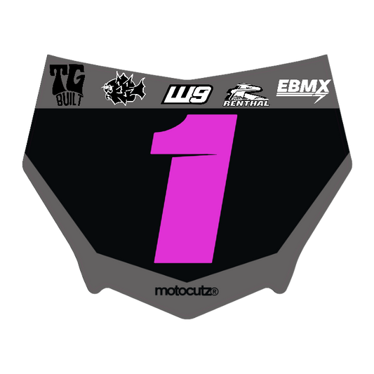 CUSTOM MOTOCUTZ FRONT PLATE DECAL