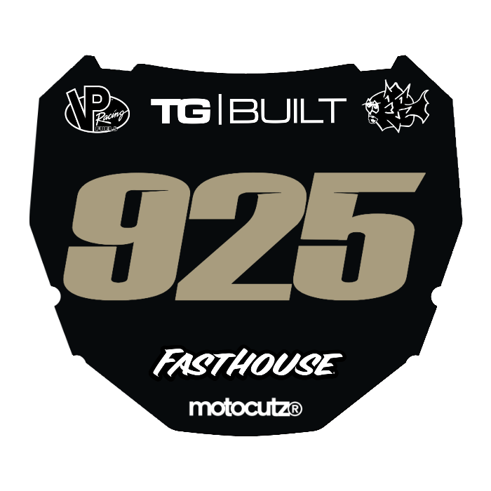 CUSTOM ODI NUMBER PLATE DECAL