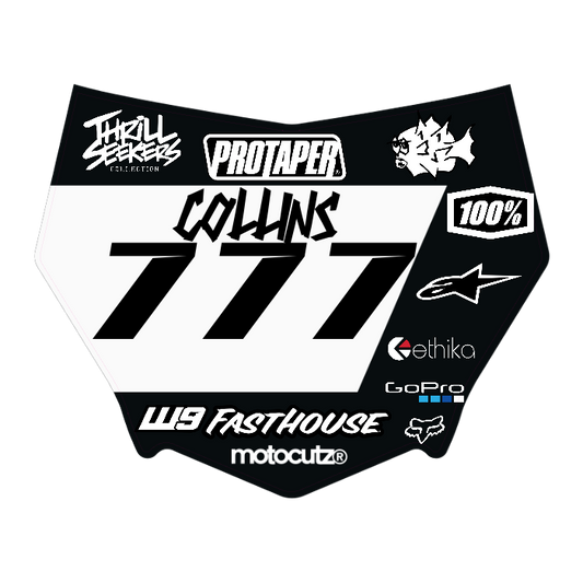 CUSTOM MOTOCUTZ FRONT PLATE DECAL