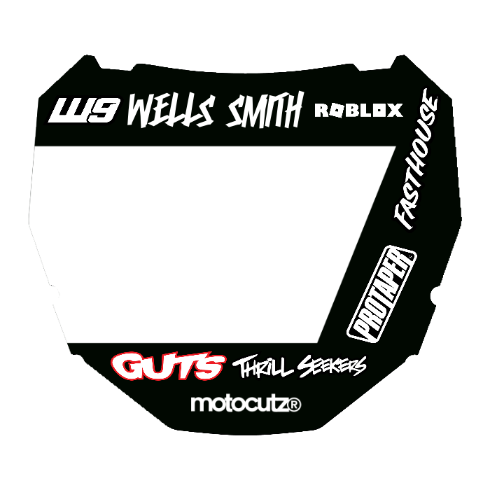 CUSTOM ODI NUMBER PLATE DECAL