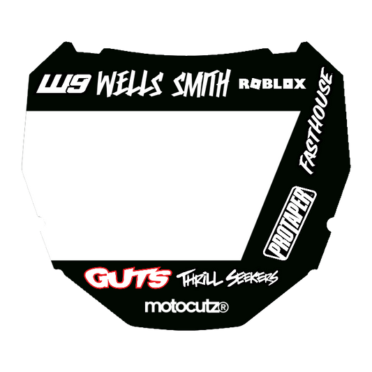 CUSTOM ODI NUMBER PLATE DECAL