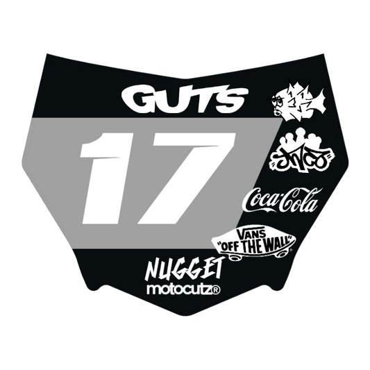 CUSTOM MOTOCUTZ FRONT PLATE DECAL