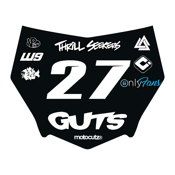 CUSTOM MOTOCUTZ FRONT PLATE DECAL
