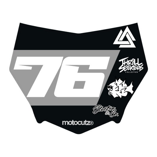 CUSTOM MOTOCUTZ FRONT PLATE DECAL