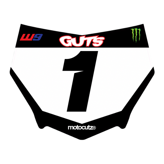 CUSTOM MOTOCUTZ FRONT PLATE DECAL
