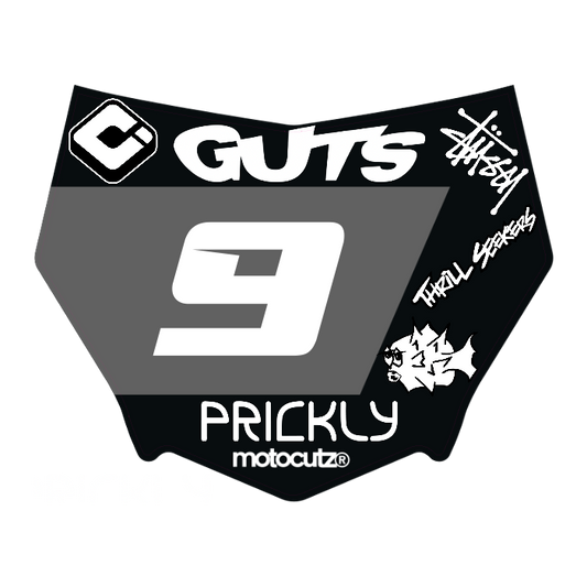 CUSTOM MOTOCUTZ FRONT PLATE DECAL