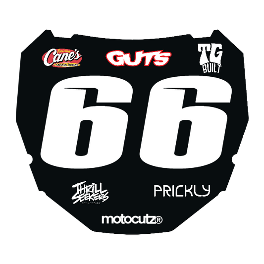 CUSTOM ODI NUMBER PLATE DECAL