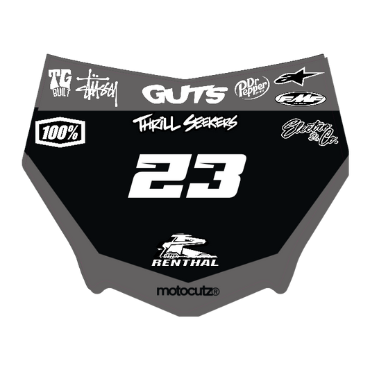 CUSTOM MOTOCUTZ FRONT PLATE DECAL