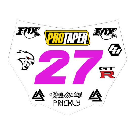 CUSTOM MOTOCUTZ FRONT PLATE DECAL