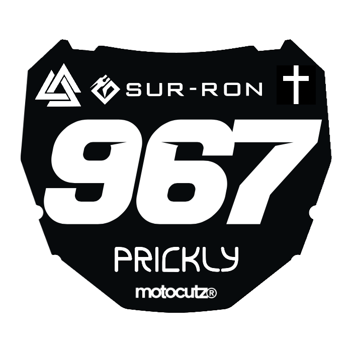CUSTOM ODI NUMBER PLATE DECAL